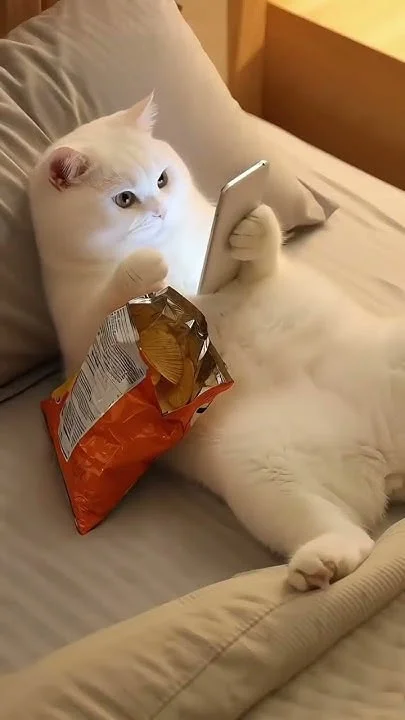Don't use your phone too much_ #Shorts #CatShorts #Cats #CuteCats #FunnyCats.webp