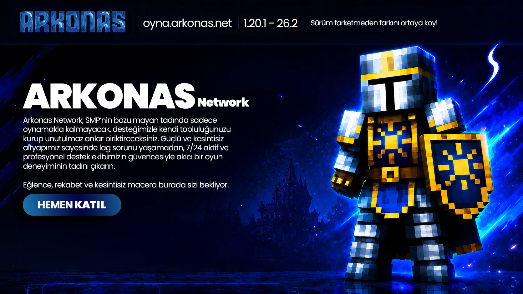 Arkonas SMP | 1.20+ | JAVA + BEDROCK Minecraft Server
