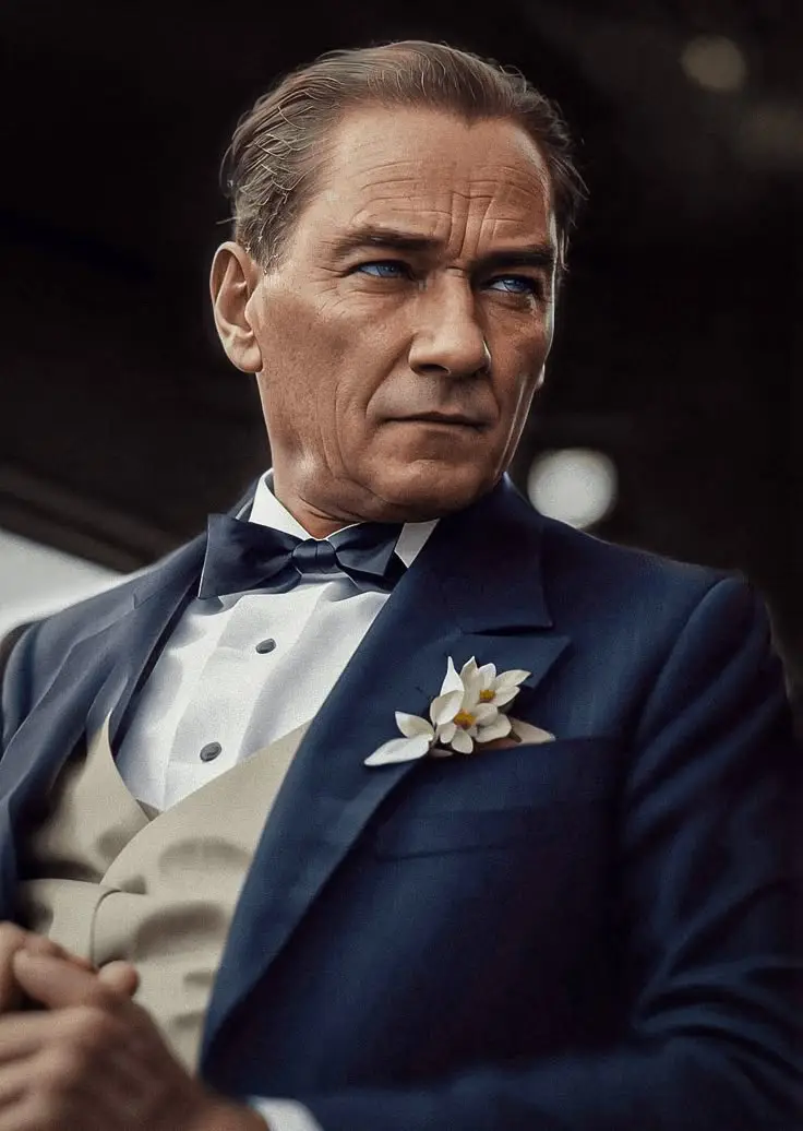 Gazi Mustafa Kemal Atatürk ' ün yapay zeka ile yapılmış fotoğrafı_.webp