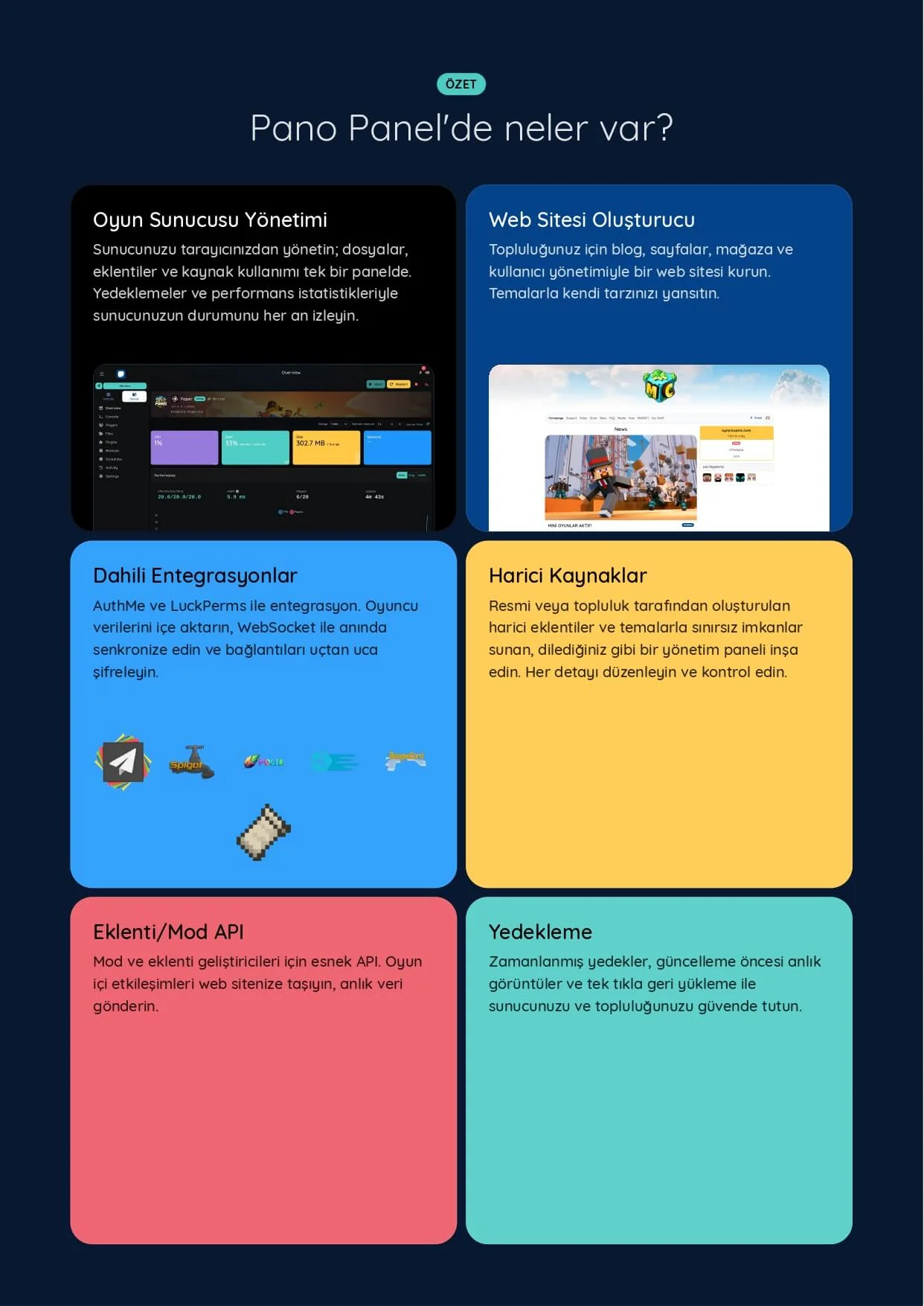 Pano - Minecraft ve Hytale için geliştirilmiş açık kaynaklı sunucu yönetim ve web platformu._...webp