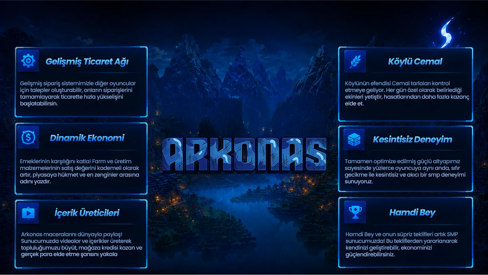 Arkonas SMP | 1.20+ | JAVA + BEDROCK Minecraft Server