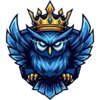 Mavi Baykuş Maskot Logo.webp