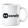 Beyaz Zonely Logolu Seramik Kupa.webp