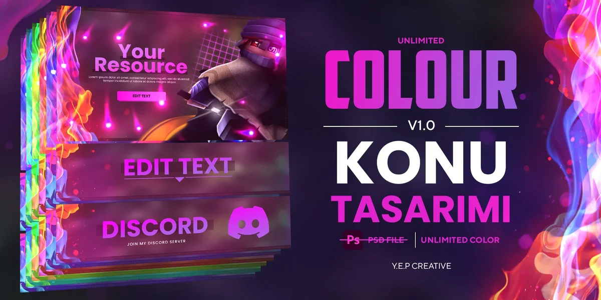 [PSD] Hazır Konu Tasarımı - Ultima Colour - Y.E.P Creative