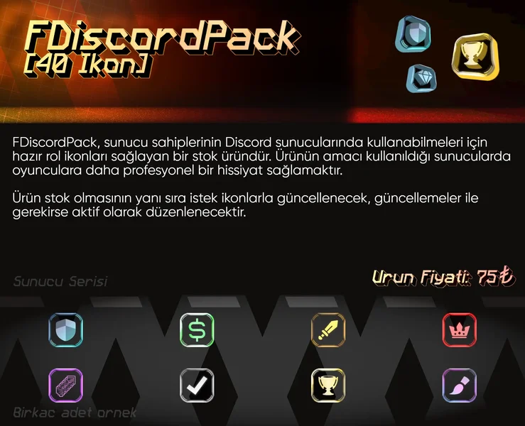 FDiscordPack | Modern Discord Rol İkon Seti | 125₺