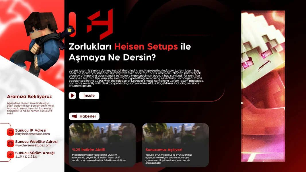 [YENİ] HeisenSetups Ruby - Premium Minecraft Konu Tasarımı