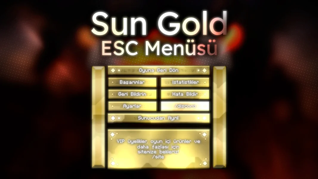 Sun Gold ESC Menüsü | Tasarım + Konfigürasyon | Minefox Studio