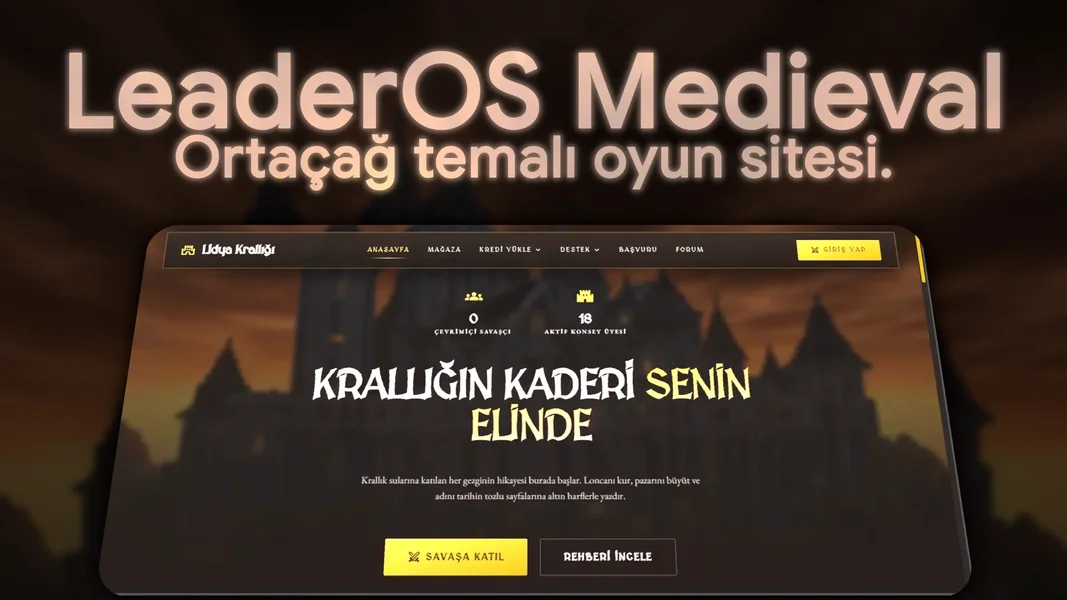 Medieval LeaderOS Tema | Minefox Studio