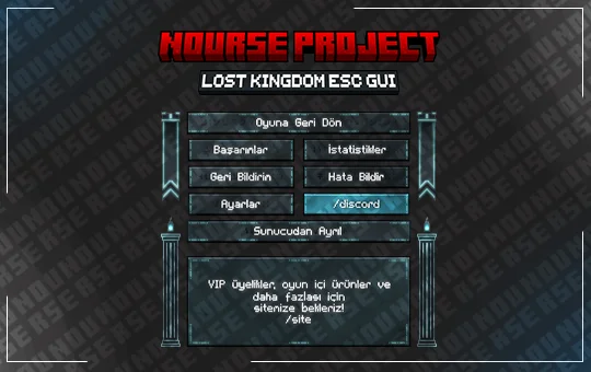 Lost Kingdom ESC Menüsü | Tasarım + Konfigürasyon | Nourse Project